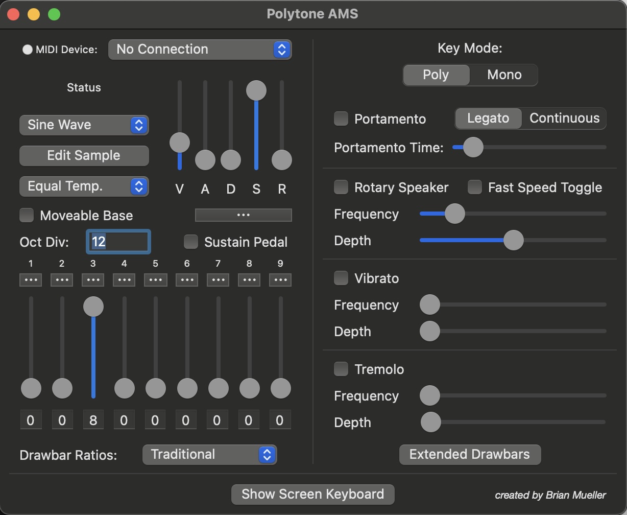 Polytone AMS Screenshot